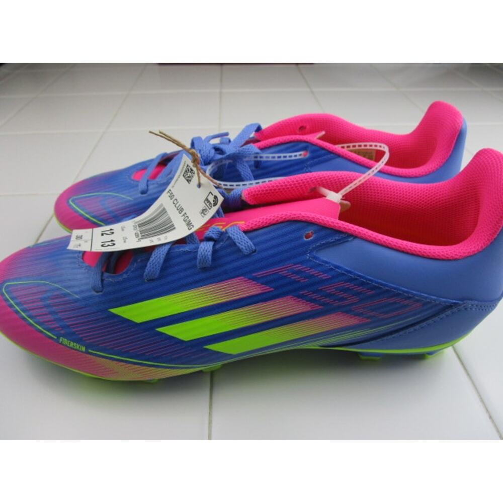 Adidas F50 League FG/MG Soccer Futbol Cleats Blue Men's Size 12